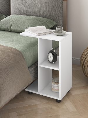 Ник стол приставной (Белый снег 473х580х300 )